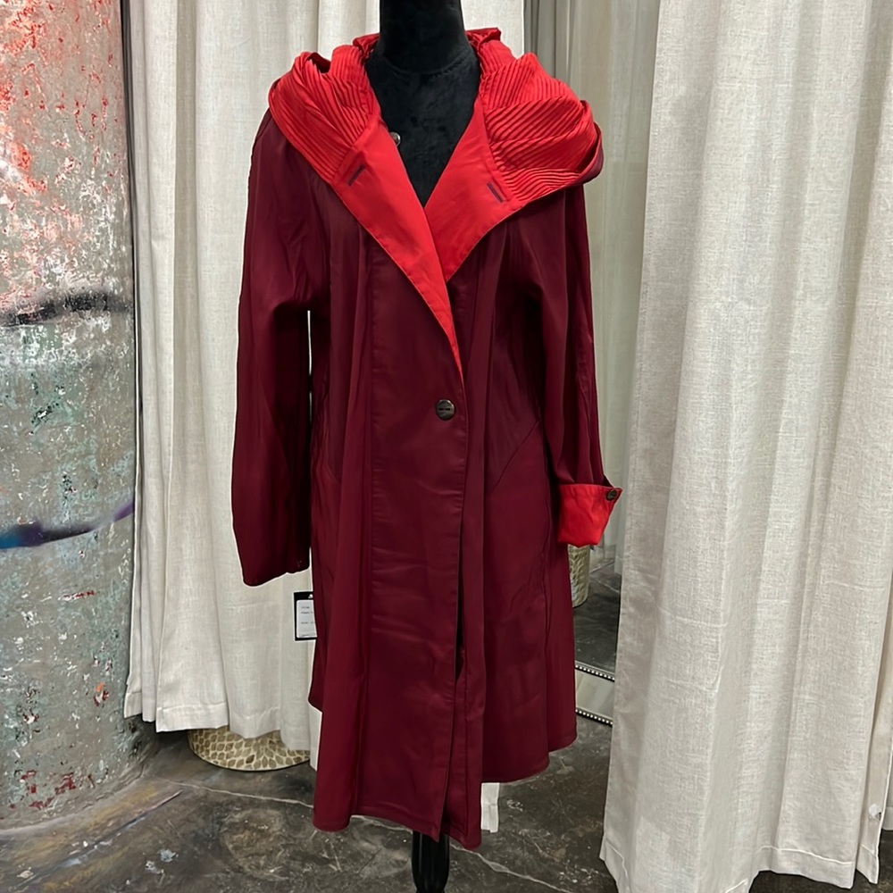 MyCra PAC Red Reversible Raincoat